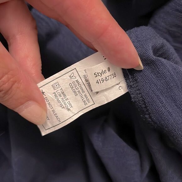 MOD-O-DOC Navy Dress. Size Medium. Cotton‎ - Picture 6 of 7